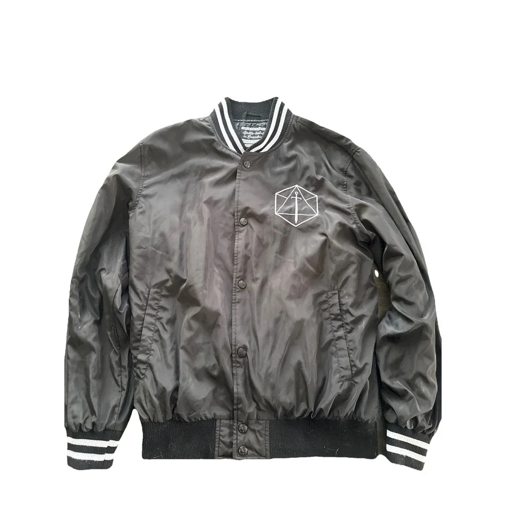 Rare Critical Role Official Take a Chance Roll the Dice Black Bomber Jacket Med